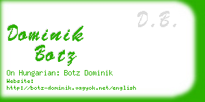 dominik botz business card